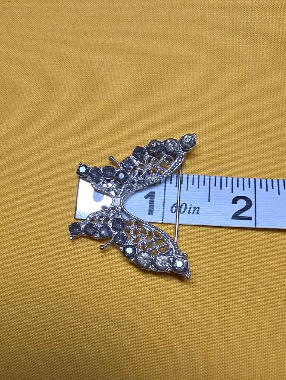 Vintage Silver Tone & Rhinestone Brooch Lot 8pc - 1 Marked Emmons ▪︎ Unique Lot!